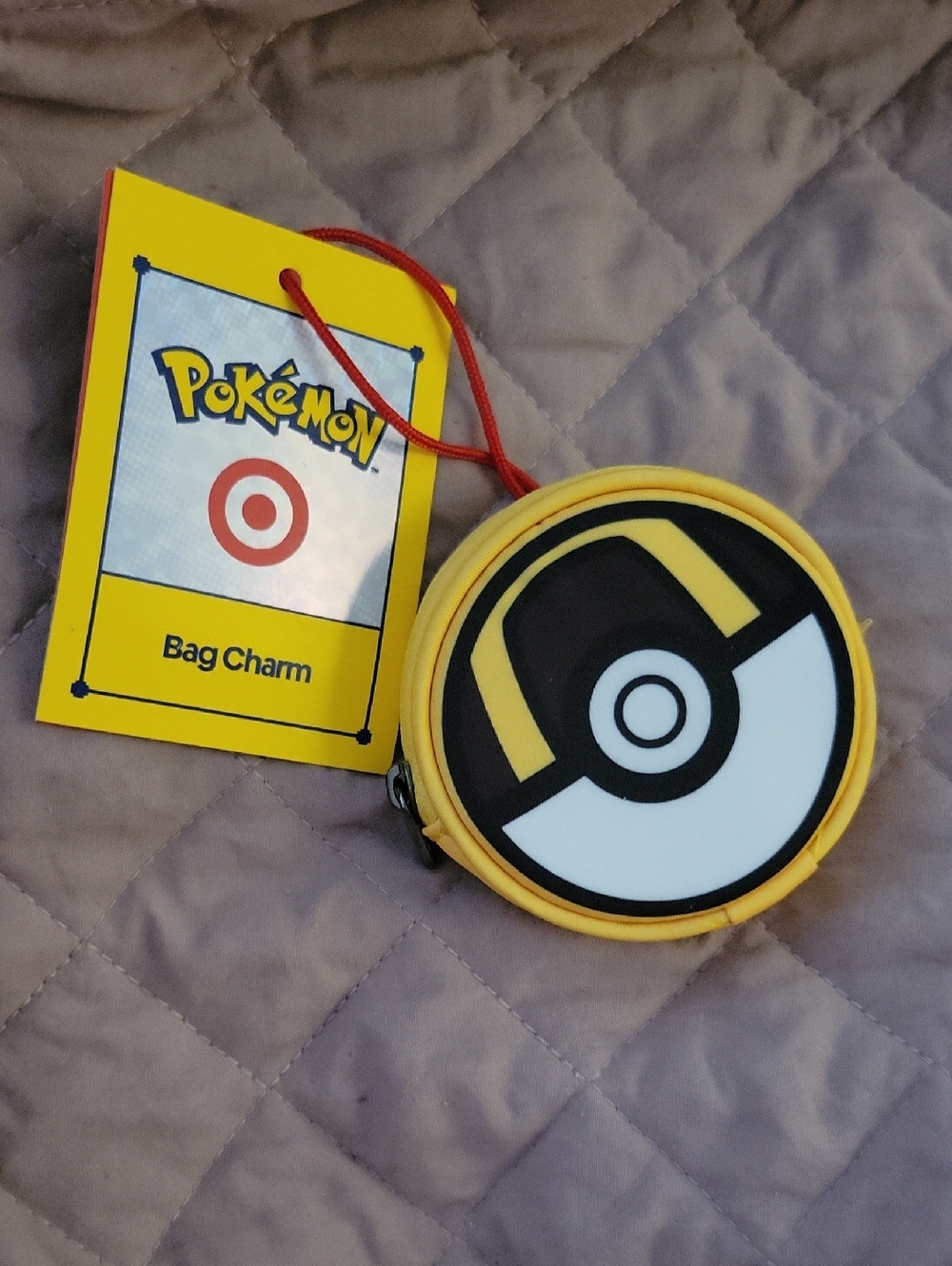 Pokémon Target x Poké Ball Zip Pouch Charm - Yellow